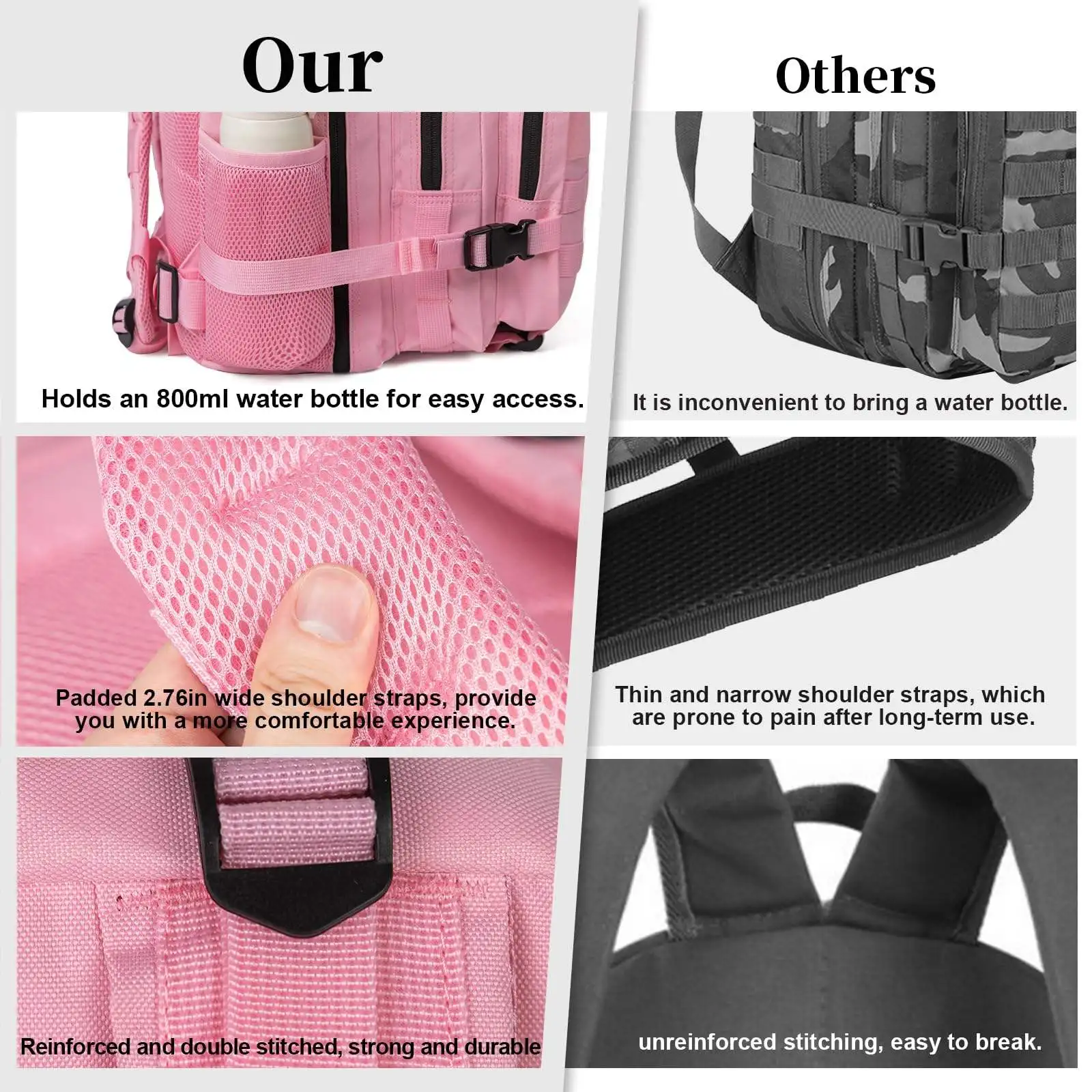 Custom LOGO Large Capacity 900D oxford 45L Extreme Sports Tactical Travel gym Bag Training waterproof sports backpack for men