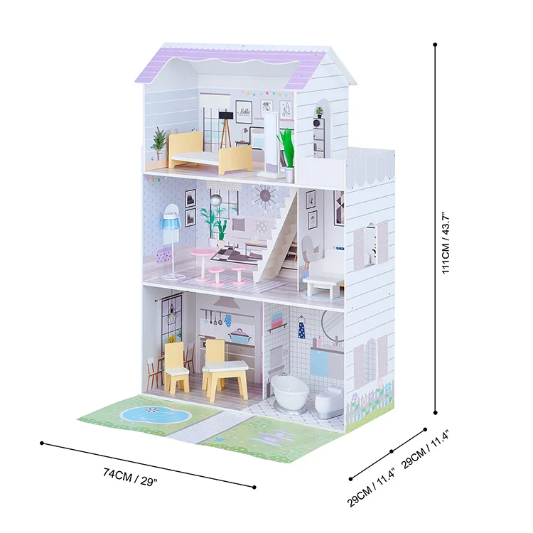 World best selling products House Toys For Girls Wooden Doll House Quality Assurance