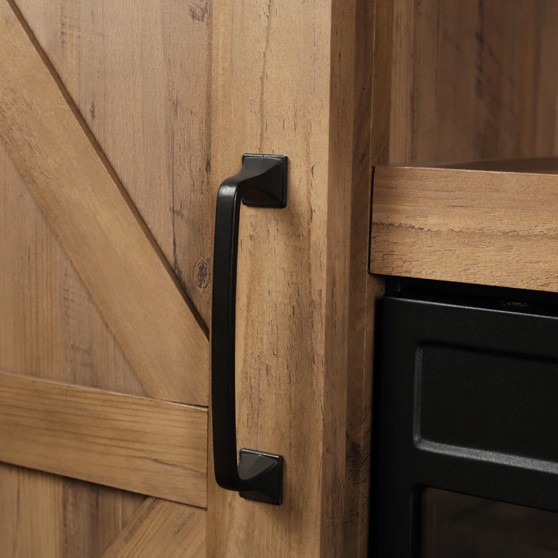 2 In 1 Living Room Cabinet Modern TV Cabinet Wooden TV Bench Artificial Fireplace Tv Stand