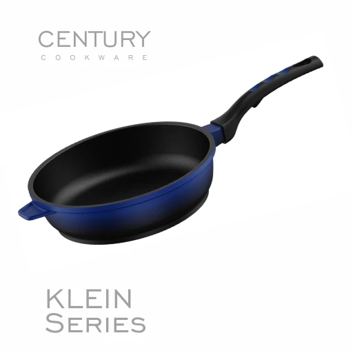CENTURY 28 cm Klein Blue Aluminum Cookware High Aesthetic Value Induction-Friendly Frying Pan for Cooking