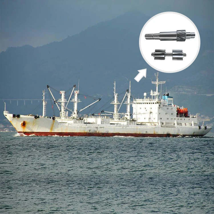 Precise Transmission Power Tiller Gear Shaft Customized Steel Large Spline Gear Shaft