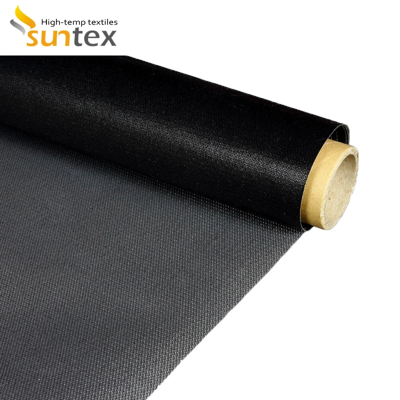 Black Anti-static Ptfe Coated Fiberglass Fabric