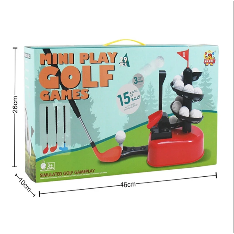 Mini play golf game outdoor and indoor toy set for kids