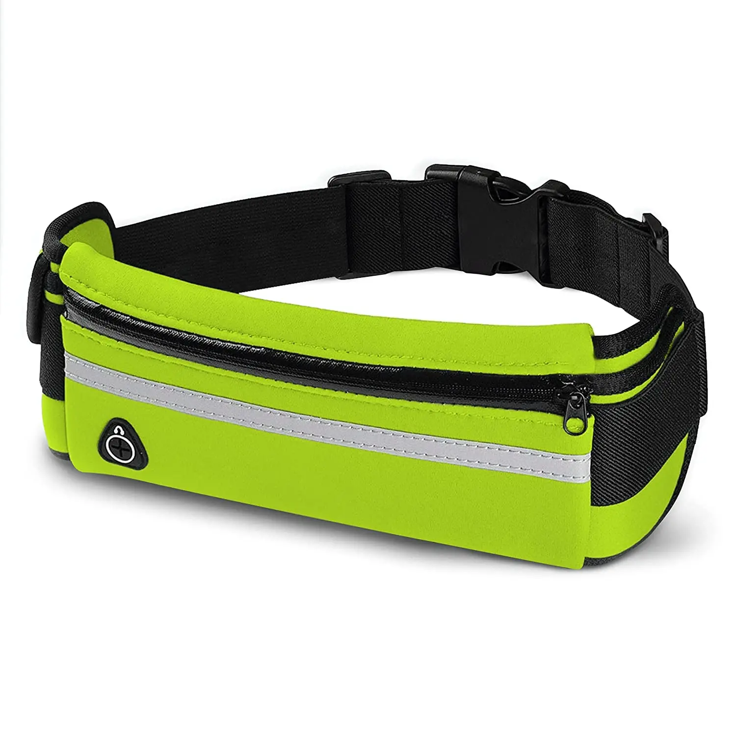 2025 Fashion Outdoor Waterproof Nylon Thin Waist Bag Belt Unisex Sport Fanny Pack With Bottle Holder Headphone Jack