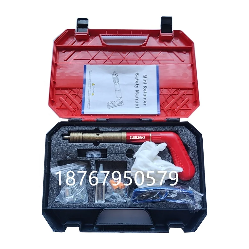 OEM Custom Logo Install Cables Pipes Fixing Nailer Fastening Tool Ceiling Nail Bronze Toned Mini Shooting Gun