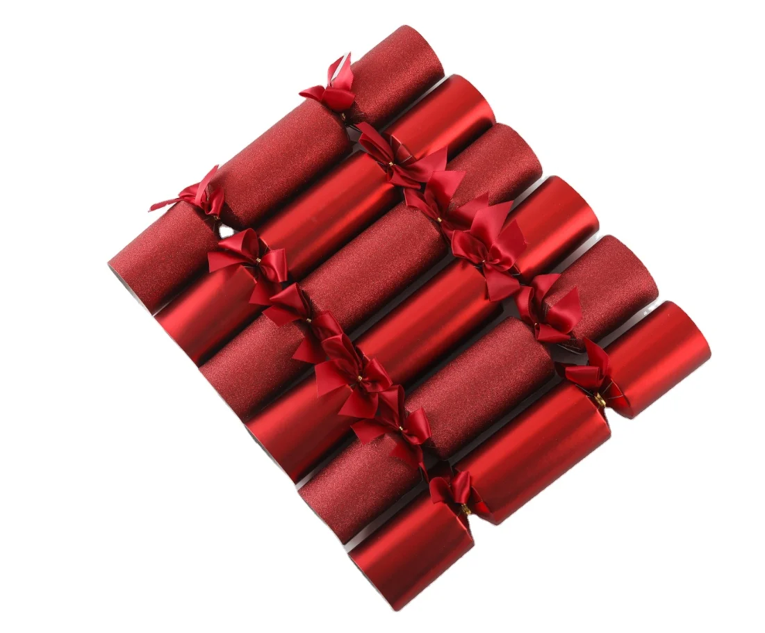 Custom Printed Paper Christmas Decoration Gift Cracker Hold Luxury Treat