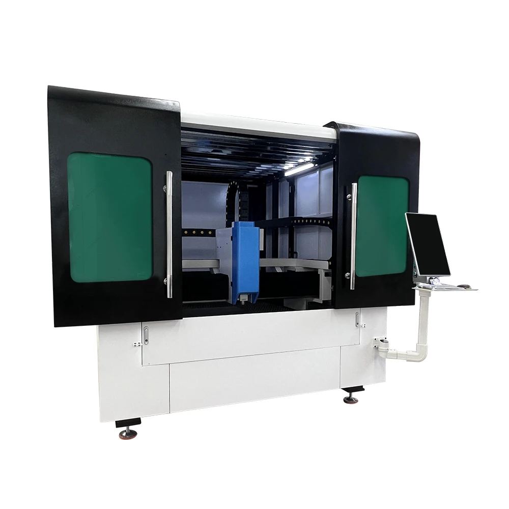 High precision fiber laser cutting machine system 1000W Raycus Fiber Lazer small size fiber laser cutting machine