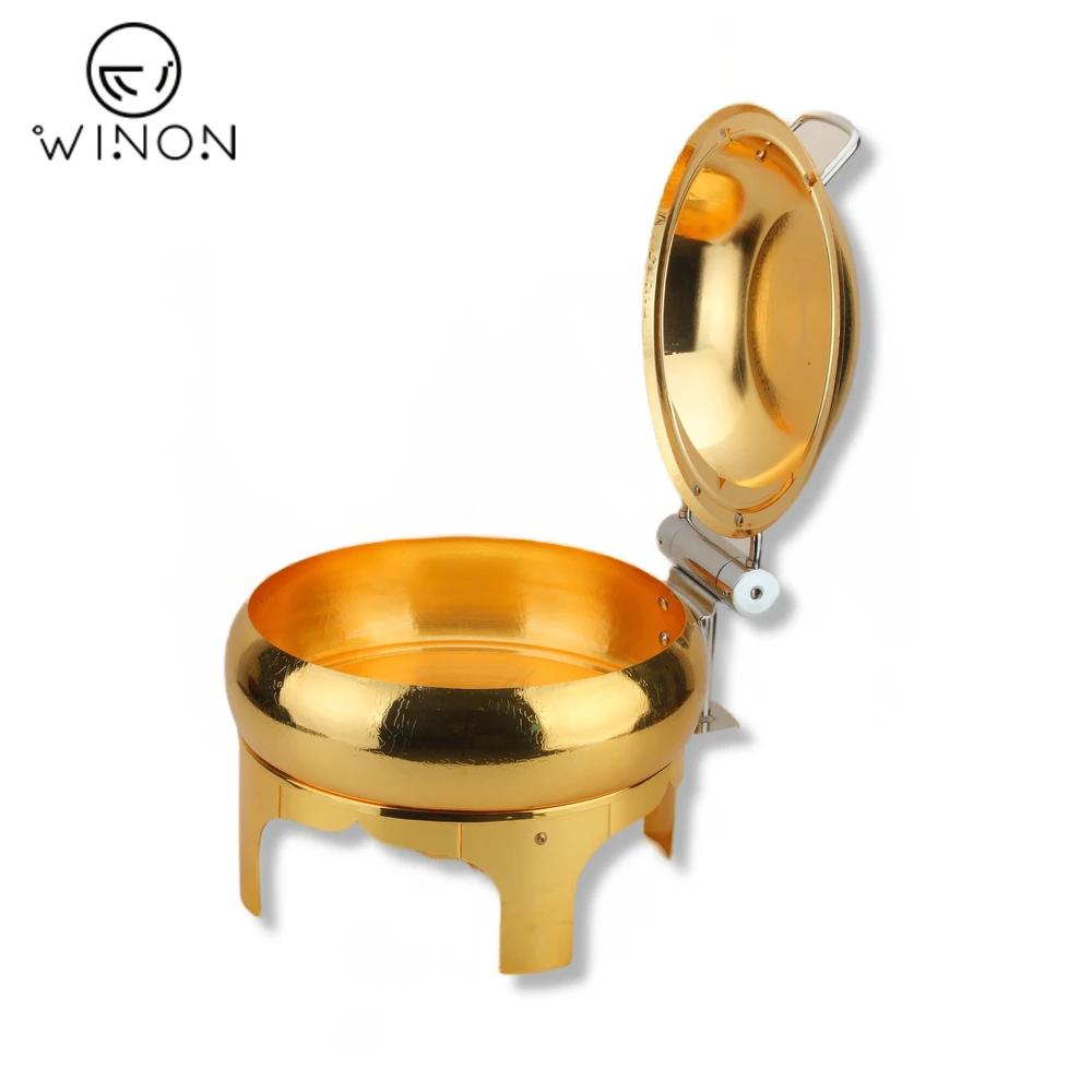 Round Hydraulic Buffet Food Warmer For Hotel and Restaurant