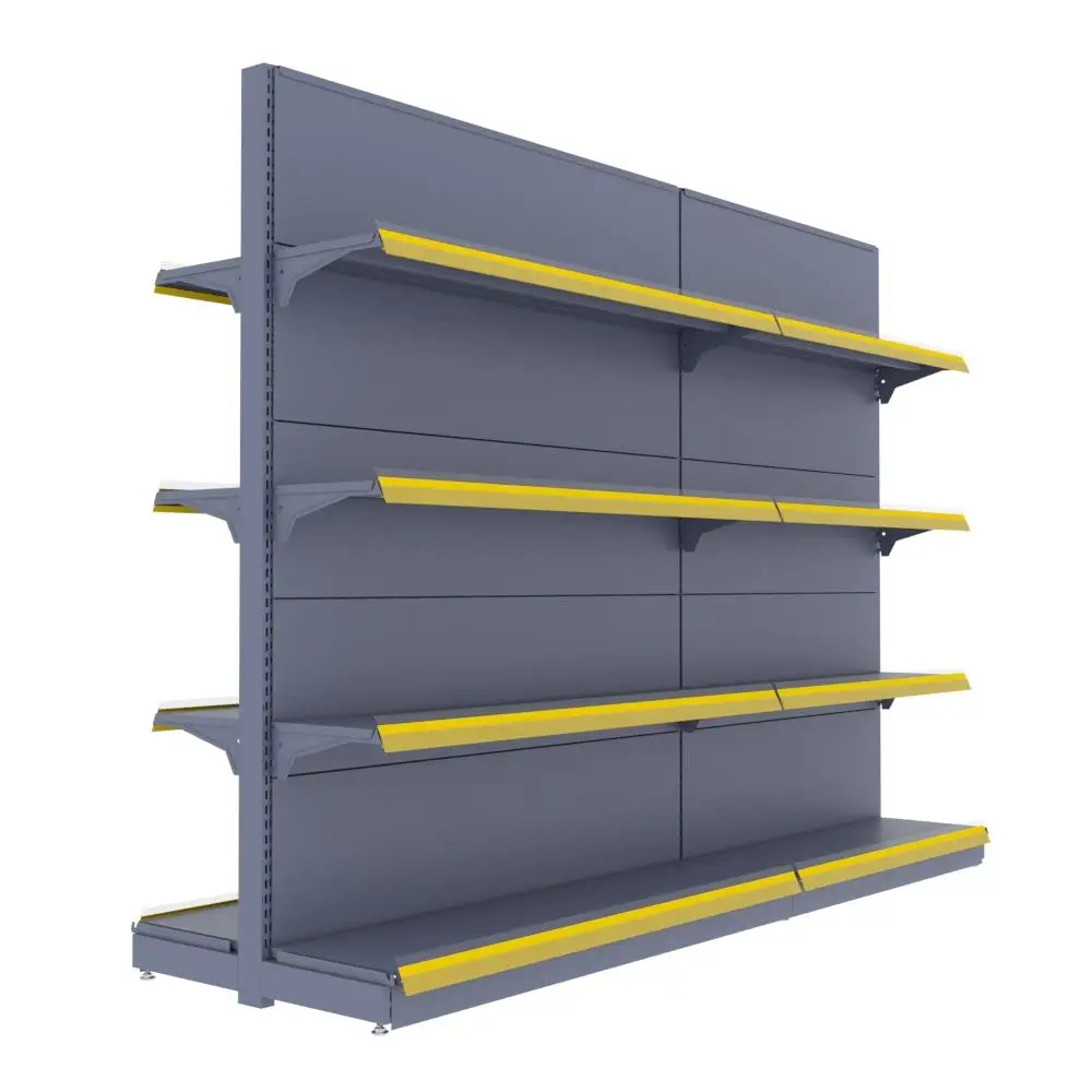 Customized Double-sided supermarket equipment convenience store shelves