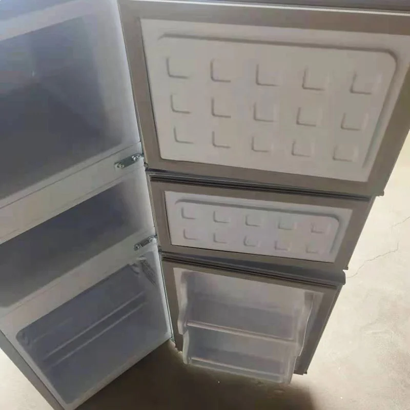 88L Cheap Standing Home Three Doors Mini Fridge