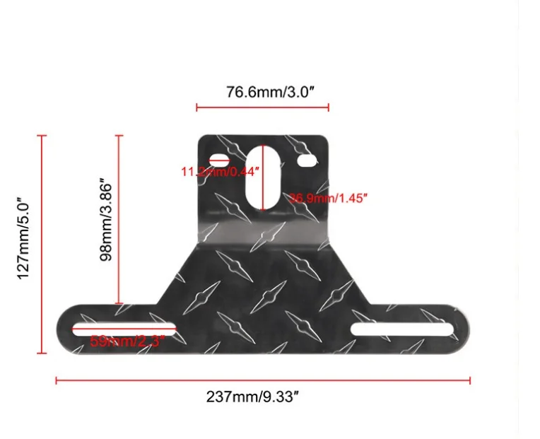 YH1847 Aluminum Trailer License Plate Light Bracket,Trailer Light Bracket camper jacks