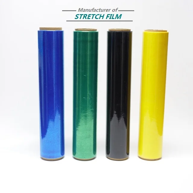 Factory price Mini Stretch Film hand stretch Wrap film custom cheap low price colored Packaging Rolls