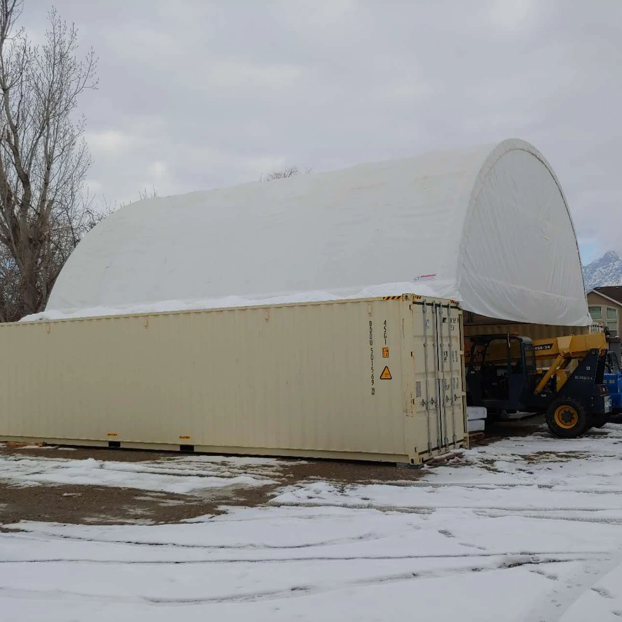 GS 40ft контейнер для транспортировки металлический каркас крыши ПВХ укрытия купола тканевая палатка с высокой прочностью