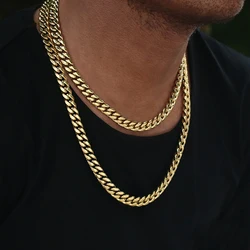 18k Gold Link Chain Men Jewelry