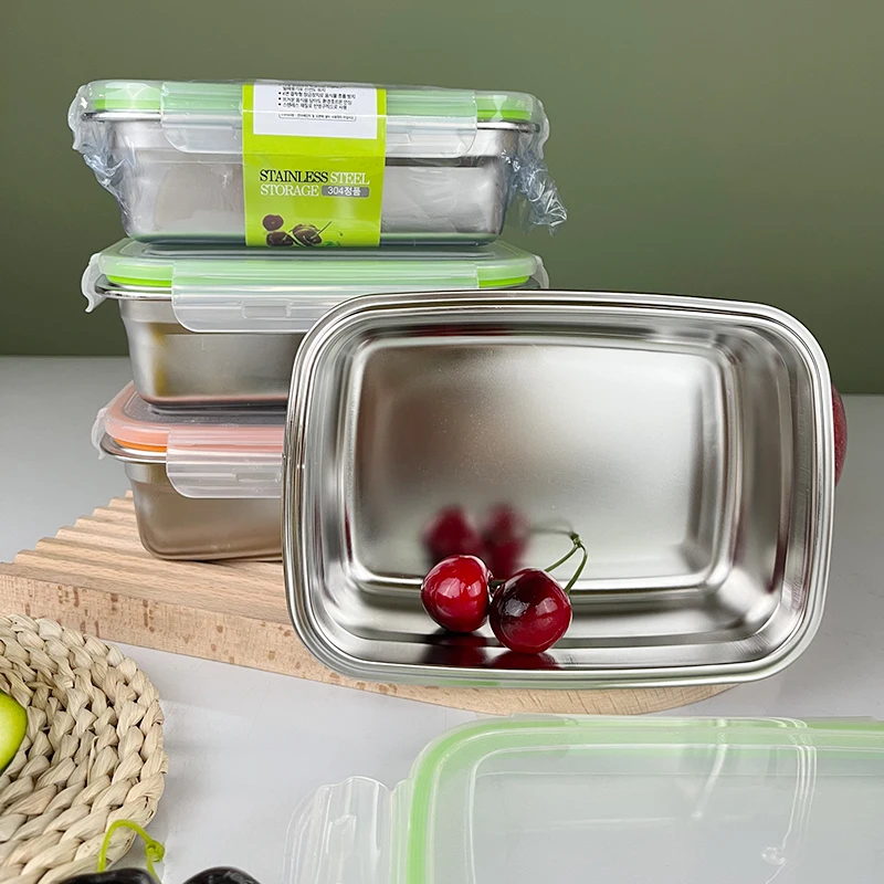 Hot Sale Air Tight Stainless Steel Food Container Lunch Box Set Stainless Steel Lunch Bento Box Tiffin Food Storage Containers