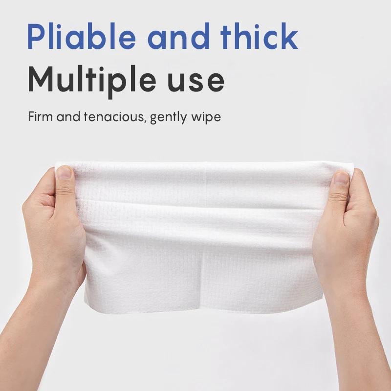 Biodegradable Disposable Face Washcloths Boxed Clean Skin Custom Cleansing Wipes Pure Cotton Makeup Remover Towels