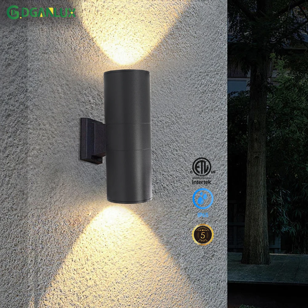 Waterproof Led Wall Light up Down Wall Sconce Dual Head Outdoor Lighting Lamp Fixture