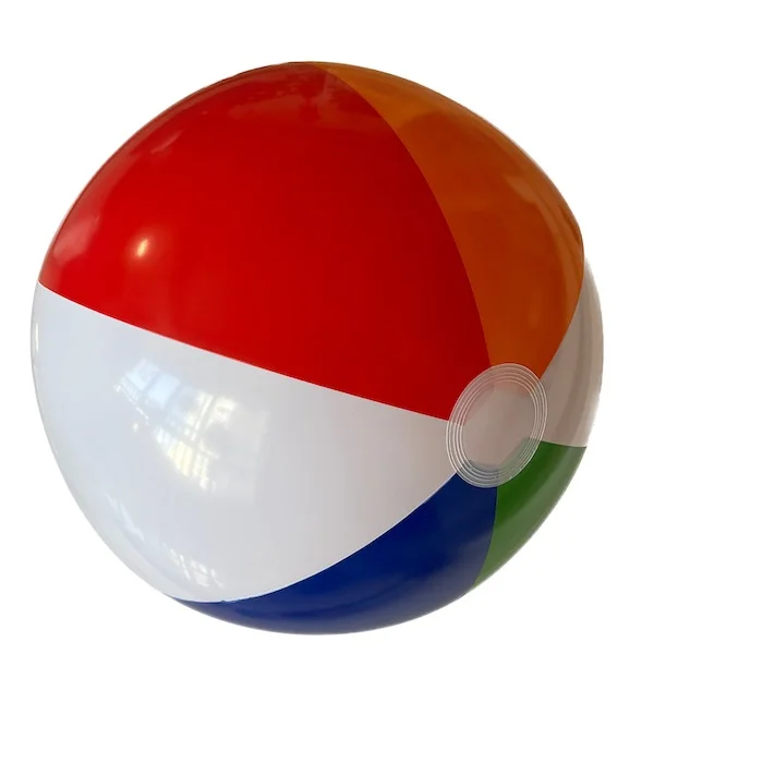 60 cm deflated size beach ball , inflatable ball