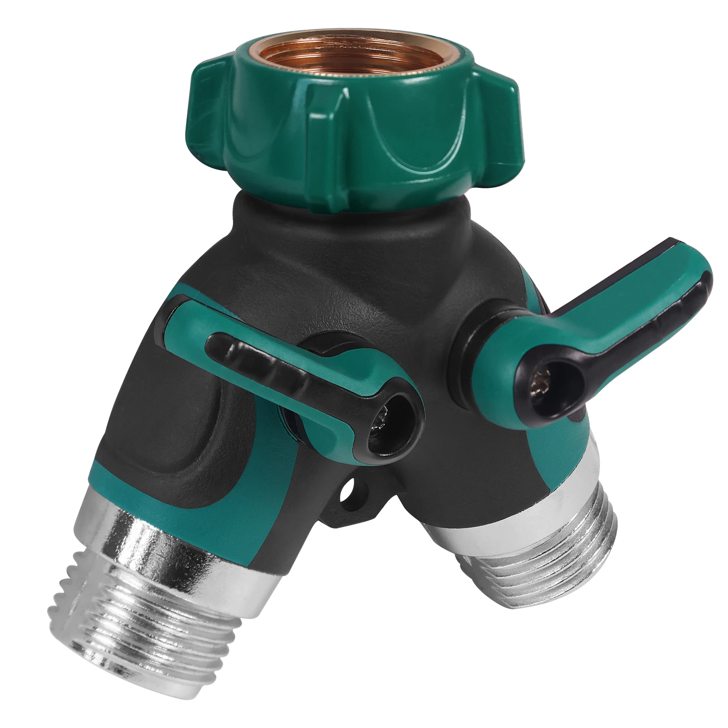 High Quality Outdoor Garden Irrigation System 2-Way ABS Plastic Hose Connector Easy Metal Connection Water Splitter Garden Tools