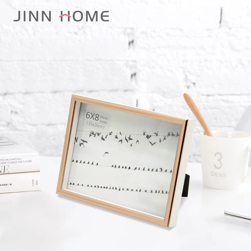 Showcase Photos Tickets Wedding Bouquets Glass Front Customized Wooden Square Shadow Box Picture wallpaper home decoration Frame