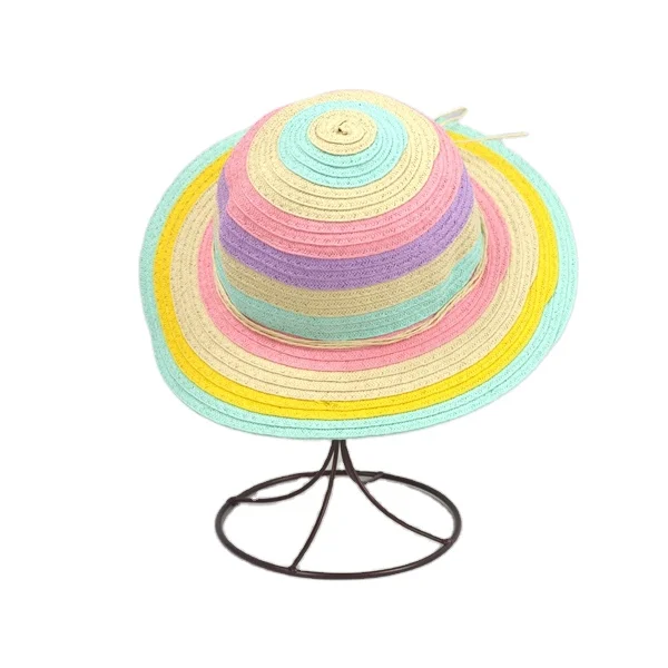 Vendors for hats Personalized Straw Hat Vintage Design Beach Printing Logo Children Snapback Image Paper Party Hat Female