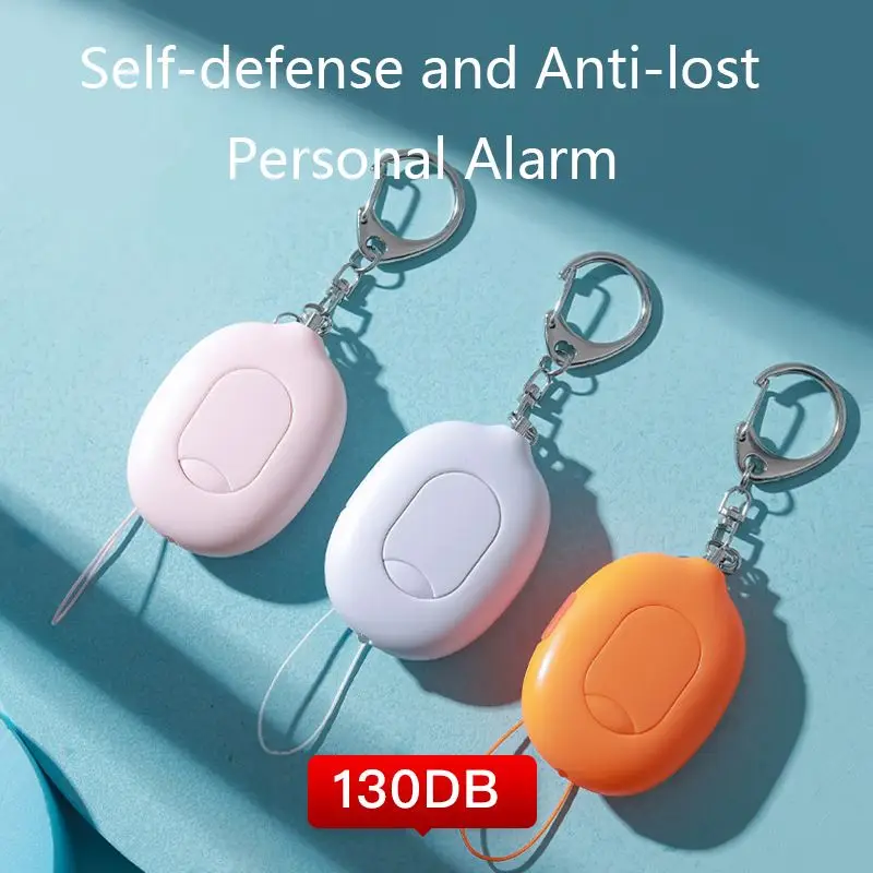 Anti-theft portable keychain alarm self defense with led flashlight