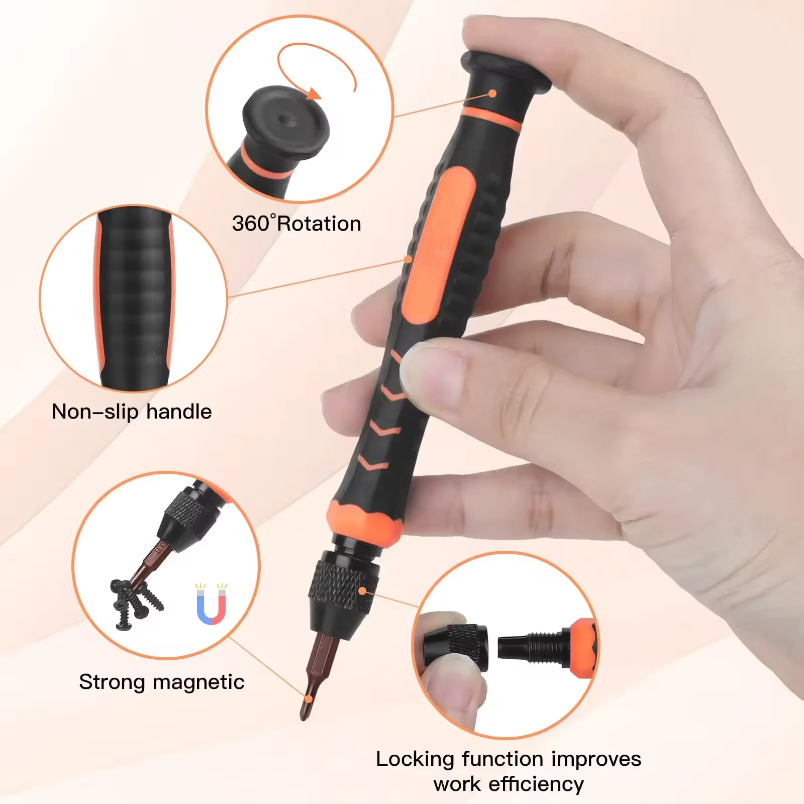 38PCS Manual Household Screwdriver Multifunction Precision Screwdriver Set Professional Magnetic Mini Repair Tool Kit