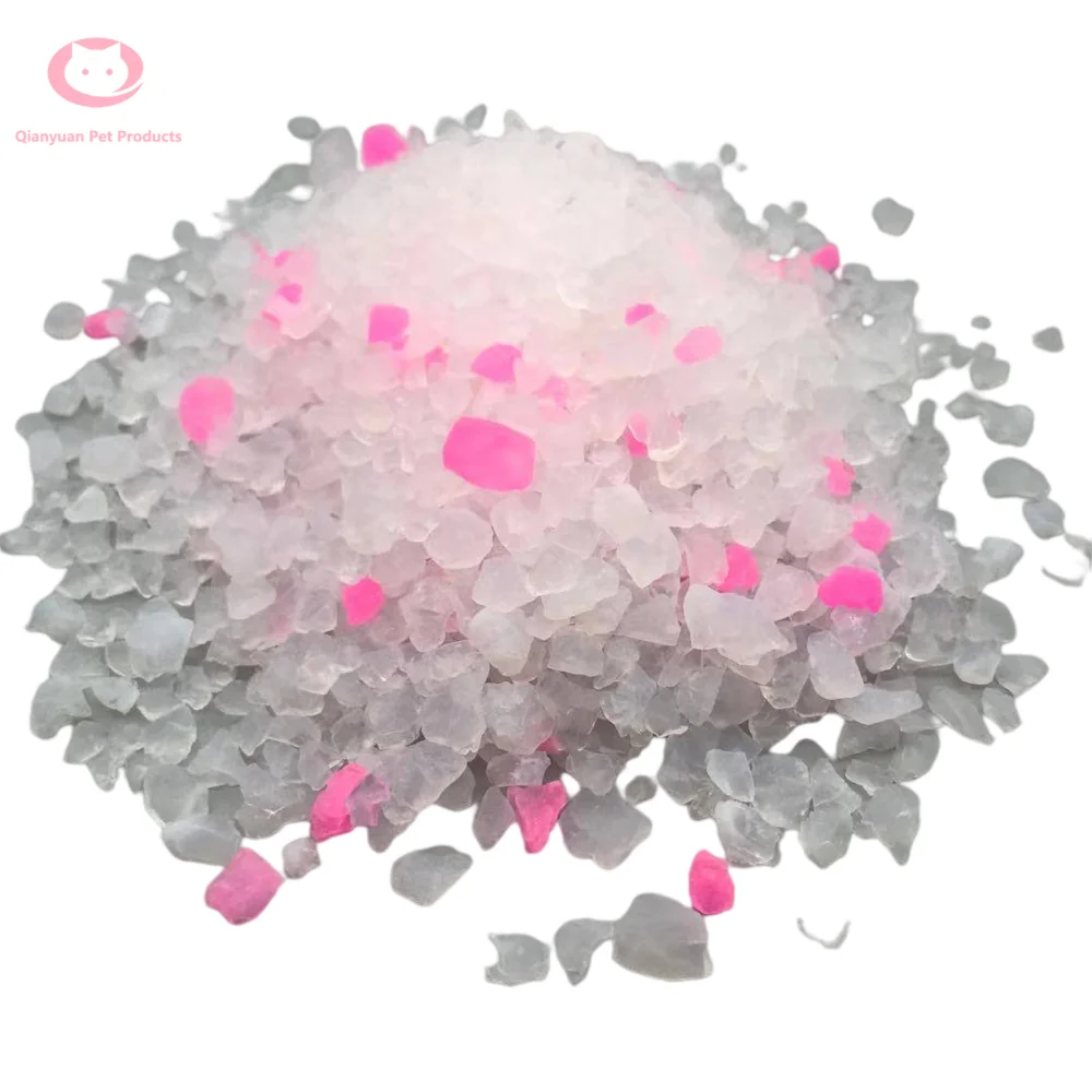 3% blue fresh pure silica sand silica gel cat litter 3.8l silica gel cat litter good absorb ability