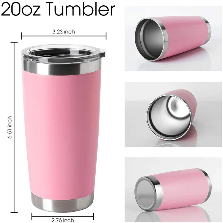 Custom 20OZ stainless steel thermos coffee mug thermal cup with lid