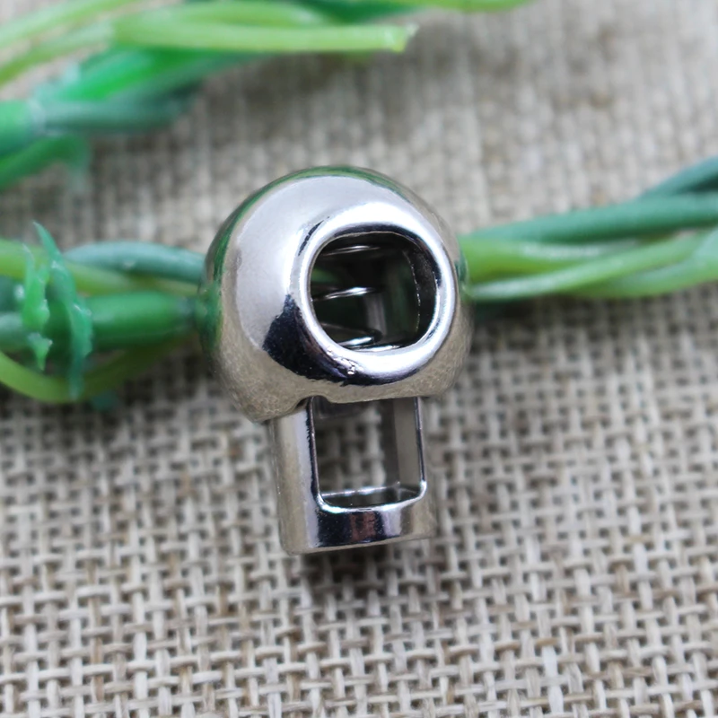 Custom high quality  zinc alloy metal adjustable spring stopper for clothing