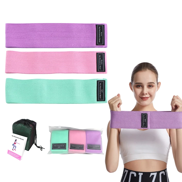 Low Price Fitness Long Elastic Bands Glutes Highly Elastic Fabric Loop Resistance Bands