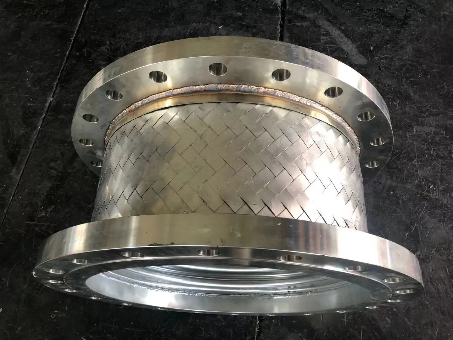 Hot Sale Braided Flexible Metal Hose With Flange Joint metal bellows coupling with clamping hub