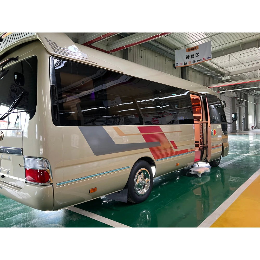 23-Seater Used Coaster Bus for Sale Diesel Manual Fuel Euro 3 Emission Standard Coach Bus