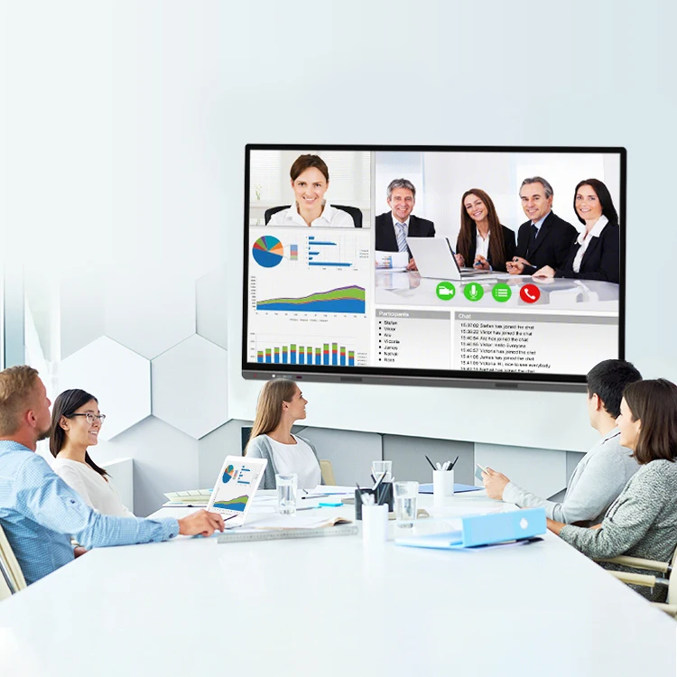 55 65 75 85 inch  Mobile Smart Board Interactive Whiteboard Smart Board Teaching Touch Board Wireless Pen for Classroom School