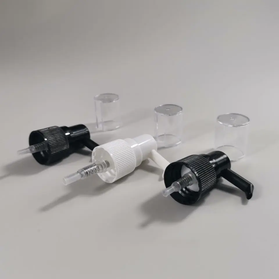 Custom White Black Plastic Short Nozzle Nasal Spray medical nasal spray