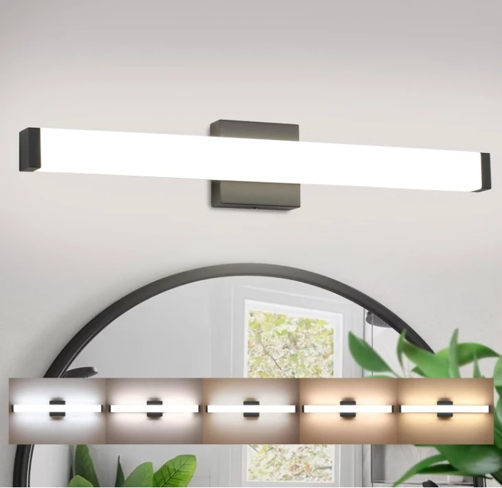 LED Vanity Lights Bar 30 Inch Bathroom Light Fixtures 20W Over Mirror Lighting Brushed Nickel Indoor Modern 3000K for Bedroom