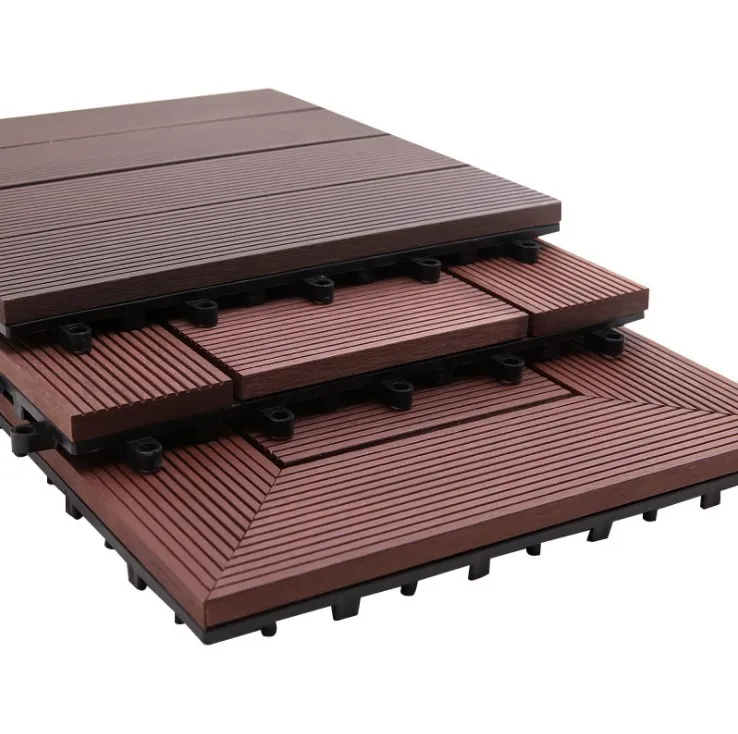 300x300x21mm outdoor  DIY wpc  wood plastic composite tiles for garden