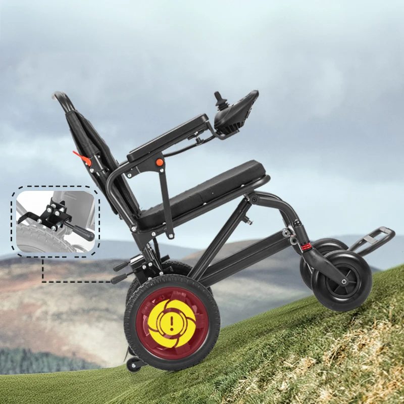 360 Easy Rotating Lifting Adjustable Design Power Chair Portable Light Foldable Electric Wheelchair Storage For Car Trunk