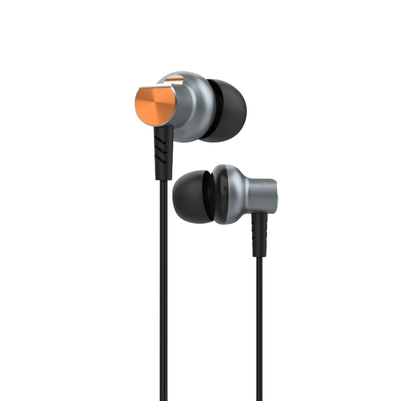 FONENG новый оригинальный дизайн Скошенные металлические проводные наушники