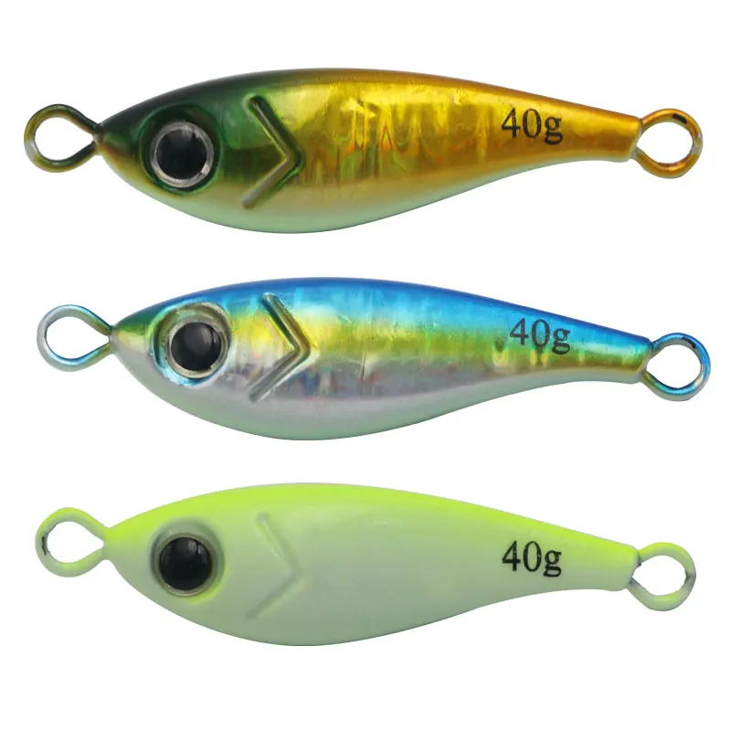 Smano 3D printing 40g  Saltwater Glowing Slow Pitch Jigs Artificial Lures Jigging Lure Fishing jigs