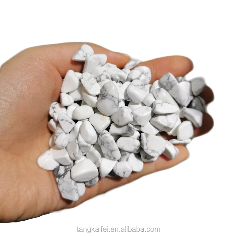 Wholesale high quality natural white pine crystal crushed stone decorative stones