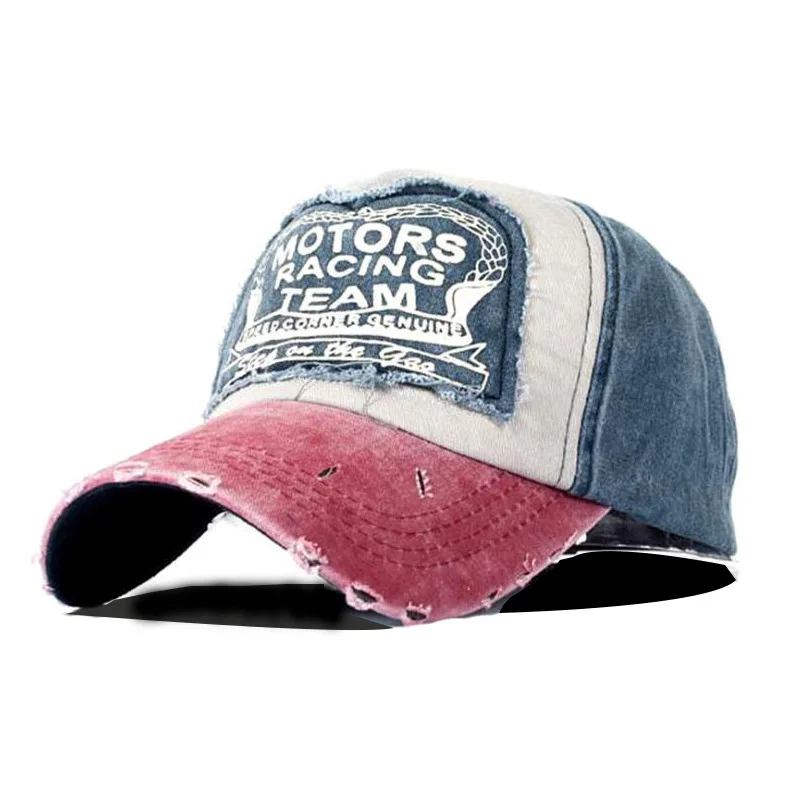SMALL MOQ  Washed Distressed  denim Baseball-Cap  adjustable Sports hat