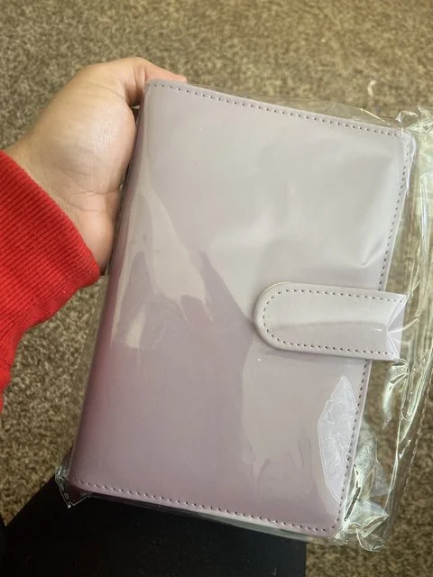 Multi Colors Hot Selling A5 A6 A7 Looseleaf PU Planner Empty Budget Binder Photo card ring Binders Agenda for money envelopes