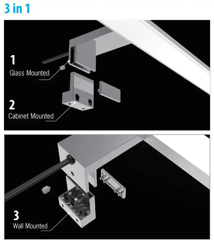 Luce dell o specchio della luce della parete del bagno impermeabile di stile europeo diretto della fabbrica per il trucco