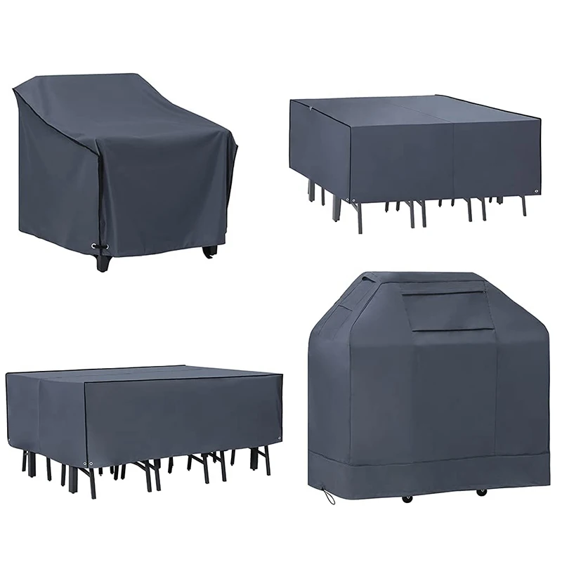 Hot sale outdoor garden sofa set furniture waterproof cover patio dust oxford fabric UV resistant durable covers