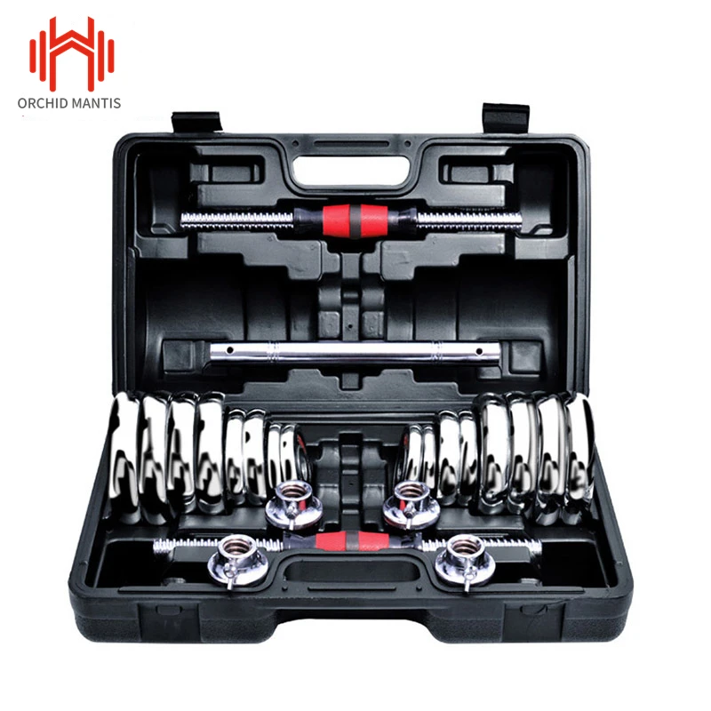 
High Quality Customized Bodybuilding 20-30 50 KGS Steel Adjustable Dumbbell Sets 