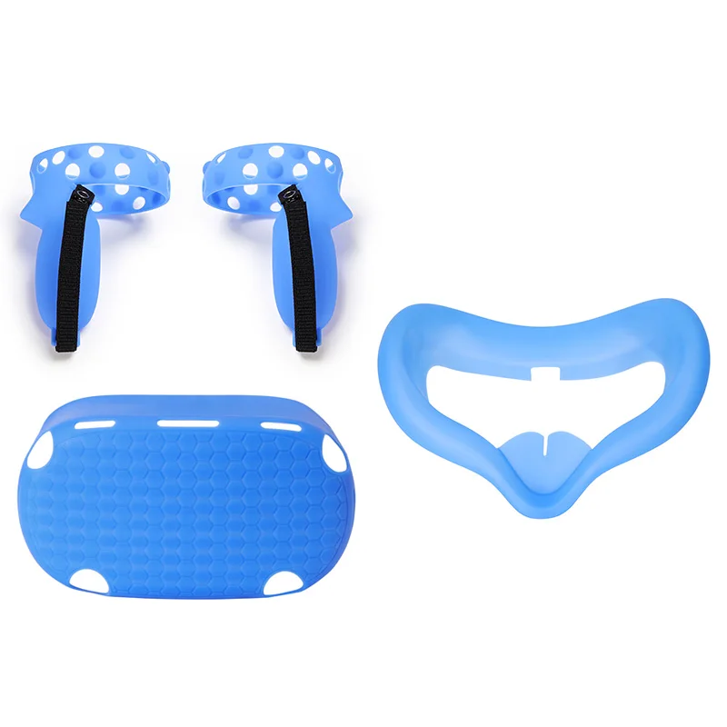 Protective Cover Set Touch Controller Shell 6 in 1 Protective Case  Handle Grip With Strap For Oculus Quest 2 VR Accessories