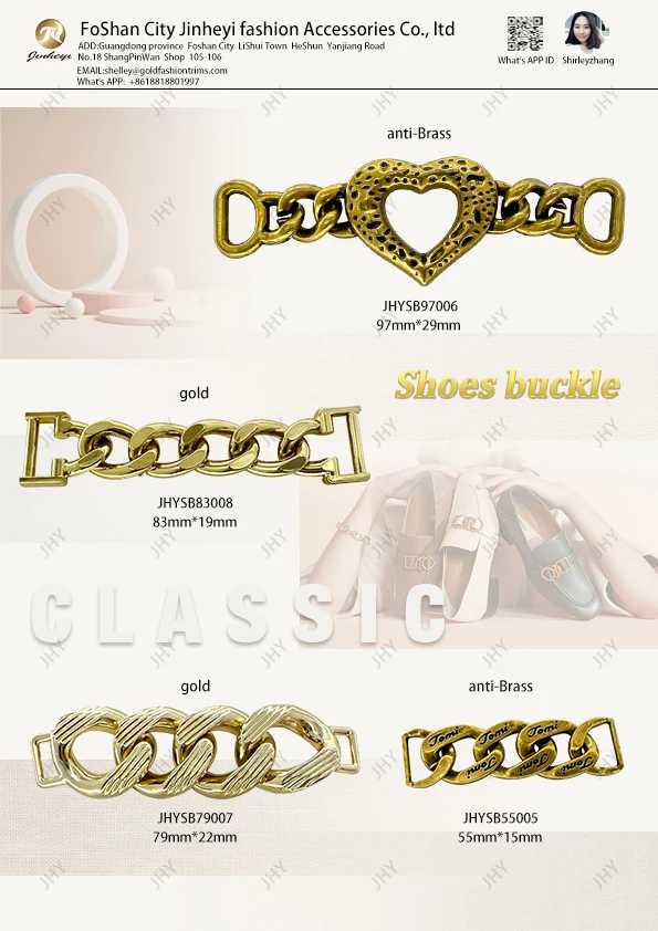 Chain Zinc Alloy Men Shoe Buckles Accessories Customised Metal Shoe Decoration Pin Buckle For Men