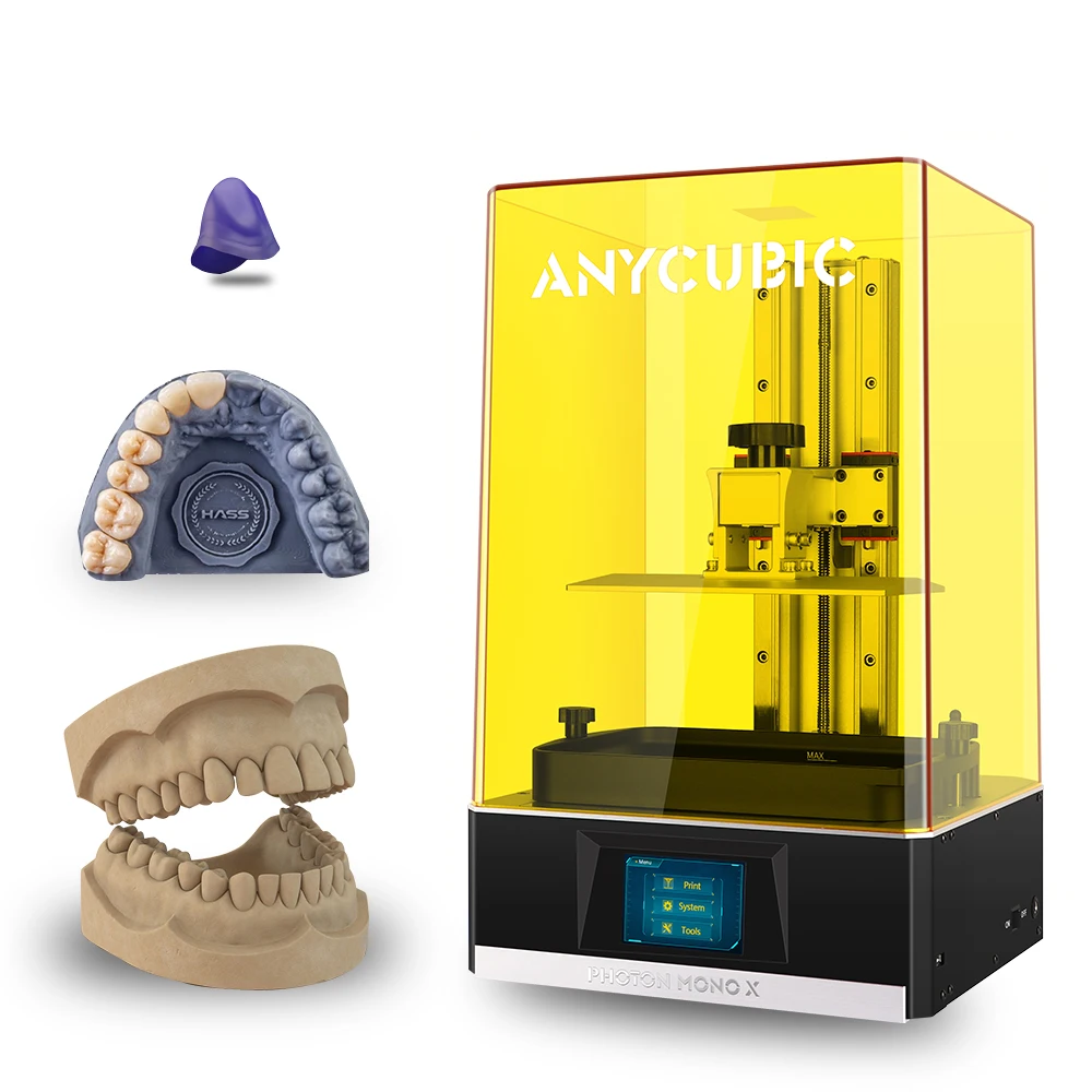 ANYCUBIC Photon Mono X build size:192*82*165mm best commercial jewelry mold uv 3d printer kit