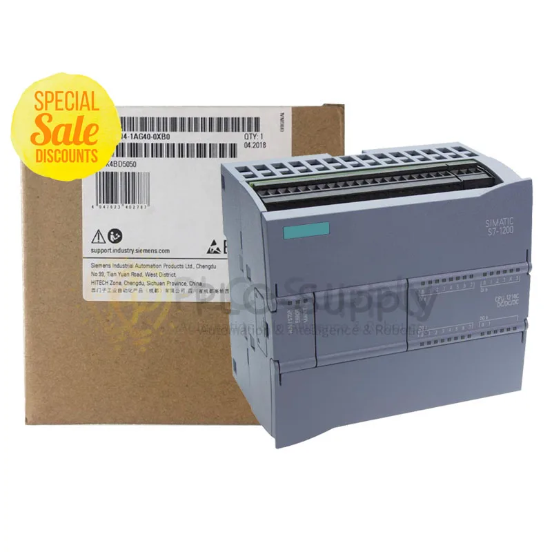 Ready to ship 100% original SIMATIC S7-1200 CPU 1214C 6ES72141AG400XB0 6ES7214-1AG40-0XB0 | PLC-Supply